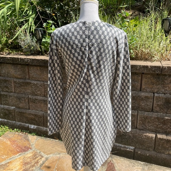 And & Other Stories Sheath Dress Grey Geometric size 12 - Picture 4 of 8